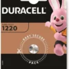 Бутонна батерия литиева DURACELL  CR1220 3V 1PK блистер