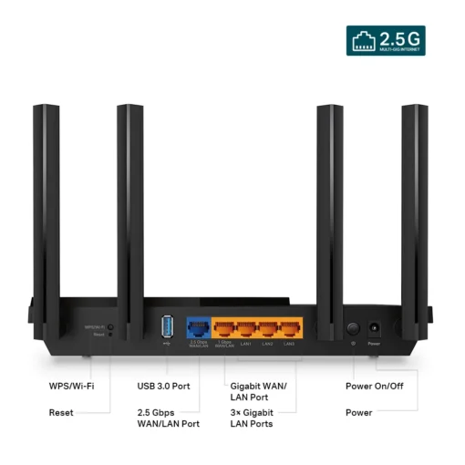 2-лентов Multi Gigabit Wi-Fi 6 рутер TP-Link Archer AX55 Pro AX3000 с 2.5G