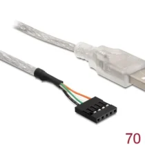 Кабел DeLock USB 2.0-A - pin header 70 cm