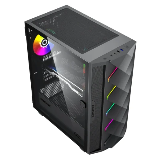 Gamemax кутия Case EATX – Diamond COC Black – Addressable RGB