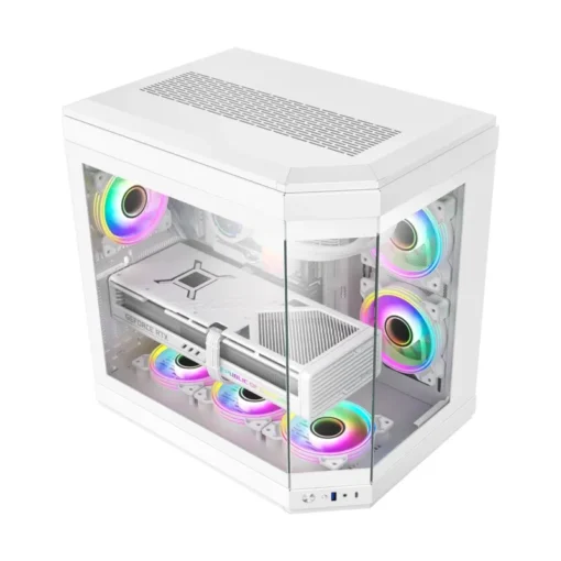Gamemax кутия Case ATX – HYPE White – Addressable RGB