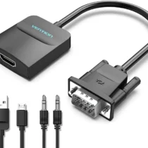 Vention адаптер Adapter VGA to HDMI with sound - Active converter with AUX-in and Micro USB power -