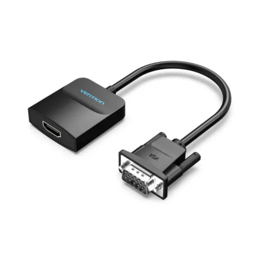 Vention адаптер Adapter VGA to HDMI with sound – Active converter with AUX-in and Micro USB power –