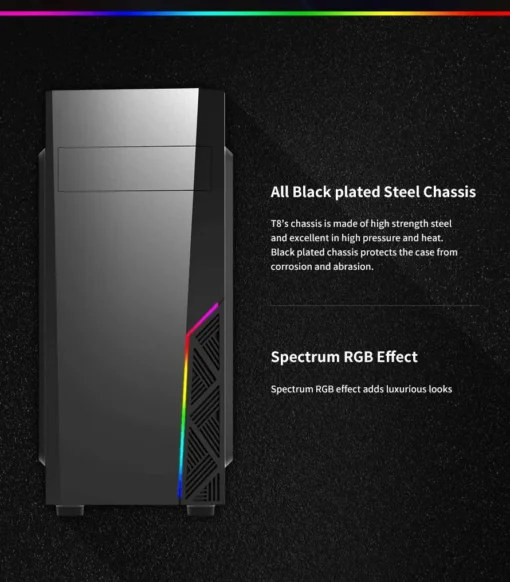 Zalman кутия за компютър Case ATX – T8 – RGB