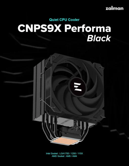 Zalman охладител за процесор CPU Cooler CNPS9X PERFORMA BLACK