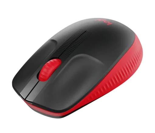 Безжична мишка Logitech M190 Full-Size черно-червена