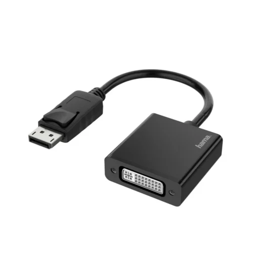 Адаптер HAMA  DisplayPort мъжко - DVI женско Ultra-HD 4K Essential Черен