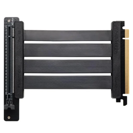 Кабел за вертикален монтаж за видео карта Phanteks Riser Cable 150mm 90 градуса PCI-E x16