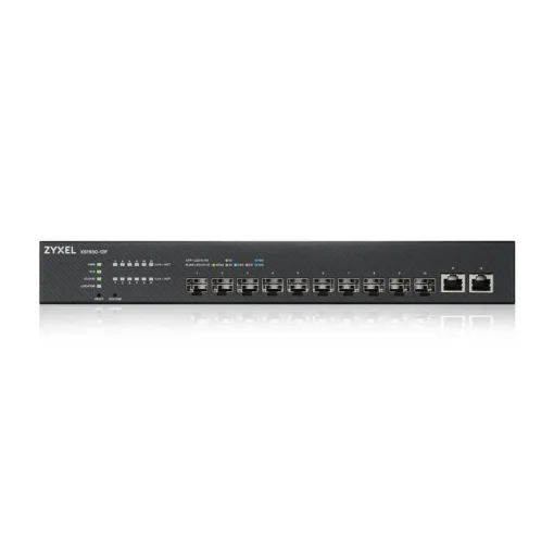 Суич ZyXEL XS1930-12F 10-портов 10GbE SFP + 2x10Gb RJ-45 порта смарт