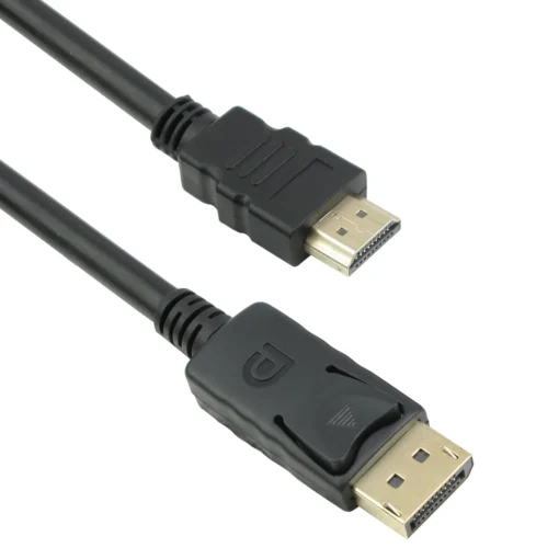 кабели за компютри Кабел DeTech DP - HDMI 1.8m Черен - 18222