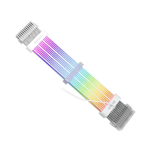 1stPlayer удължителен кабел Extension Modding Cable M/B 24PIN Addressable RGB White –