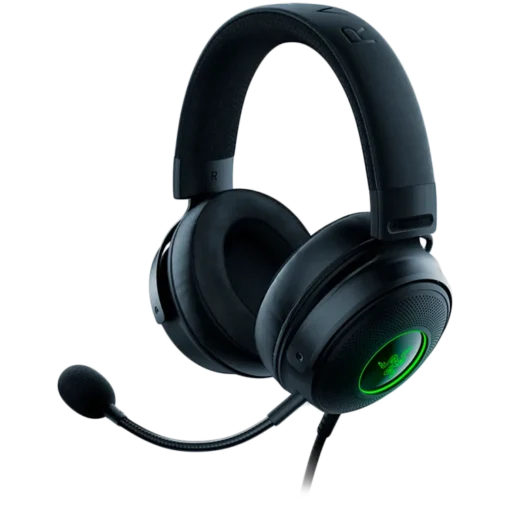 Геймърски слушалки Razer Kraken V3 HyperSense Gaming Headset TriForce Titanium 50mm Drivers Razer HyperSense Haptic Tech