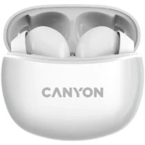 Bluetooth слушалки CANYON headset TWS-5 White