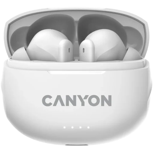 Bluetooth слушалки CANYON headset TWS-8 ENC White