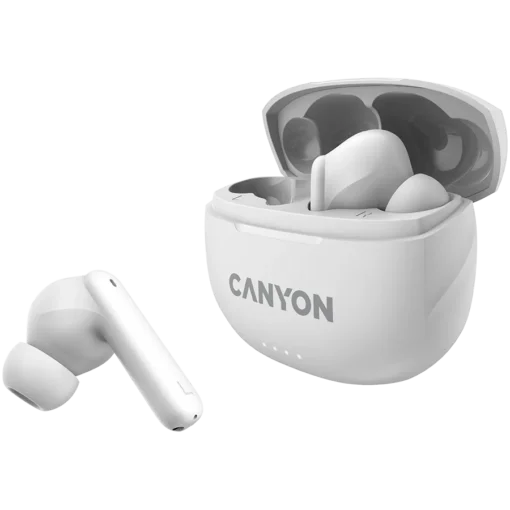 Bluetooth слушалки CANYON headset TWS-8 ENC White