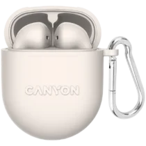 Bluetooth слушалки CANYON headset TWS-6 Beige