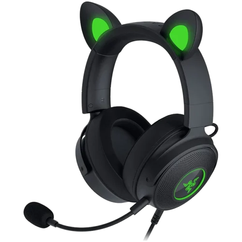 Геймърски слушалки Razer Kraken Kitty V2 Pro Gaming Wired Headset Razer Chroma RGB Stream Reactive Lighting Docked Mode