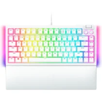 Геймърска клавиатура Razer BlackWidow V4 75% White Gaming Keyboard US Layout Hot-swappable Design Compact 75% Layout wit