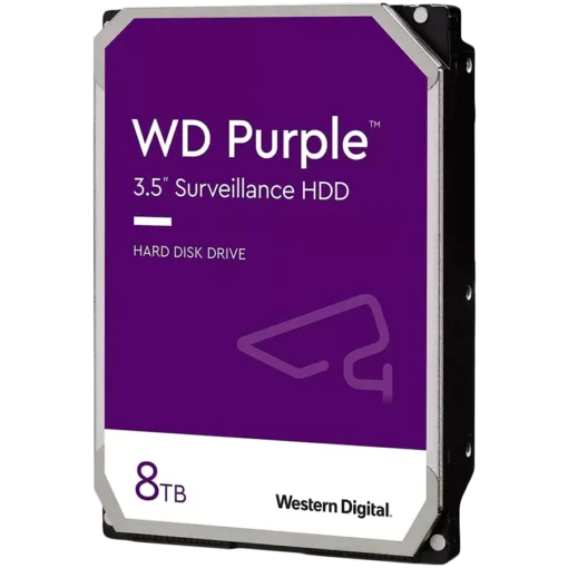 Хард диск HDD Video Surveillance WD Purple 8TB CMR 3.5 256MB 5640 RPM SATA TBW: 180