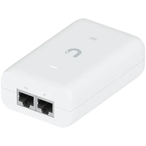 UBIQUITI PoE+ Adapter; Delivers up to 30W of PoE+; Additional power drives devices such as U6 LR U6 Enterprise Camera DS