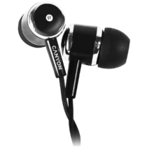 Слушалки CANYON Stereo earphones with microphone Black