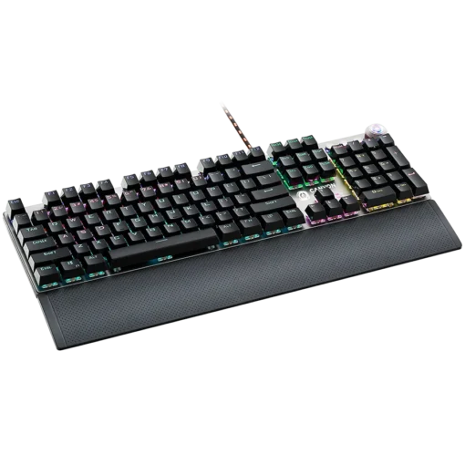 Геймърска клавиатура CANYON keyboard Nightfall GK-7 RGB US Wired Dark