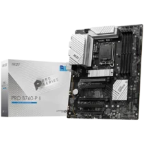 Дънна платка MSI PRO B760-P II ATX Intel B760 LGA 1700 Dual Channel DDR4 up to 7000MHz 4xDDR5 5x PCIe x16 slots 2x M.2 s