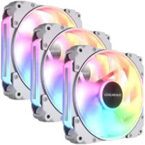 Вентилатор Cougar fan APOLAR 120 ARGB White (3 fan package) Fan Speed 600-2200 RPM±200RPM Air Flow 75.38 CFM ± 10% Air P