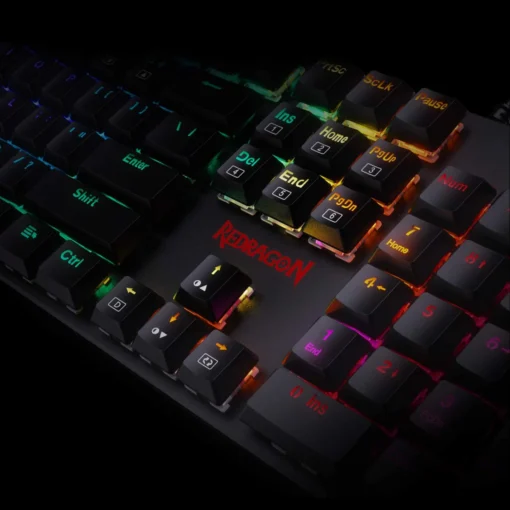 Клавиатура Redragon Shrapnel механична геймърска RGB K589RGB-BK red