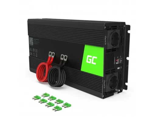 Инвертор GREEN CELL 12/220V  DC/AC 1500W/3000W Модифицирана