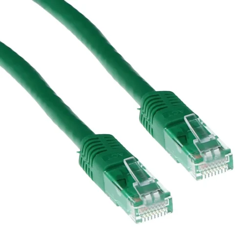 Мрежов пач кабел ACT U/UTP CAT 6 RJ-45 - RJ-45 1.0 m Медни проводници Зелен Булк