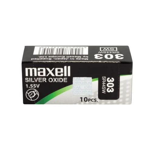 Бутонна батерия сребърна MAXELL SR44 SW/357/ 1.55V