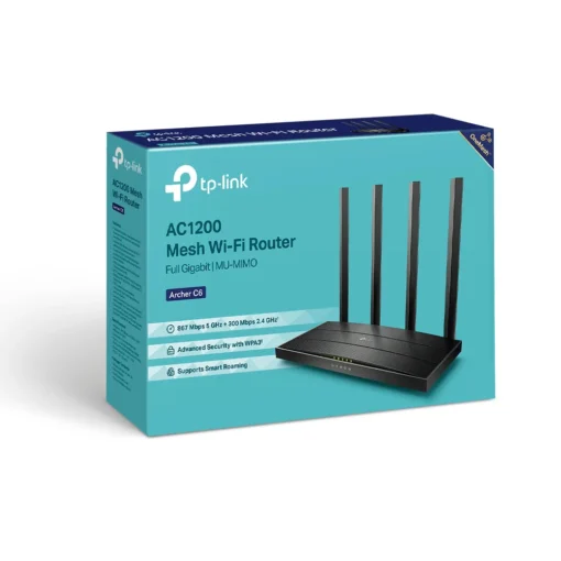 Гигабитов безжичен рутер TP-LINK Archer C6 v4.0 AC1200