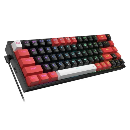 Клавиатура Redragon Castor Pro K631RGB-PRO-BRW_RD с червени