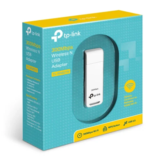 Безжичен USB адаптер TP-Link TL-WN821N