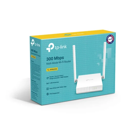 Безжичен рутер TP-LINK TL-WR820N 300 Mbps