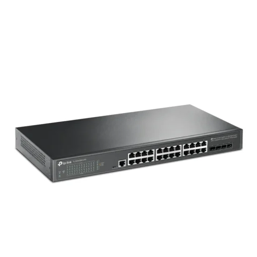 24-портов комутатор TP-Link TL-SG3428X-UPS JetStream Gigabit L2+ управляван с 4 10GE SFP+ слота и UPS