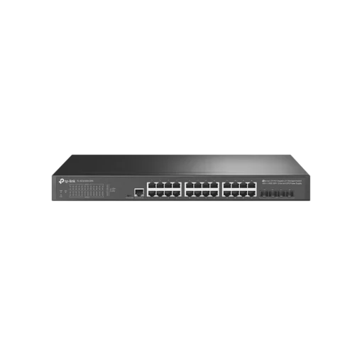 24-портов комутатор TP-Link TL-SG3428X-UPS JetStream Gigabit L2+ управляван с 4 10GE SFP+ слота и UPS