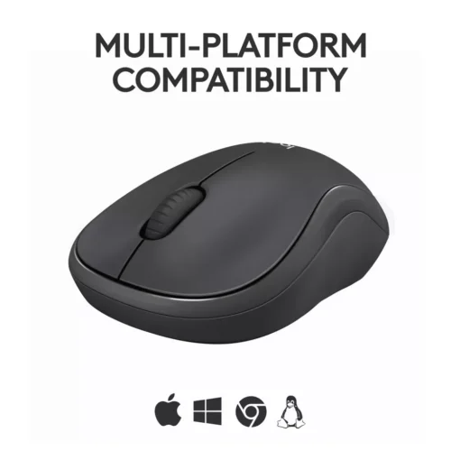 Безжична мишка Logitech M240 – тъмносива