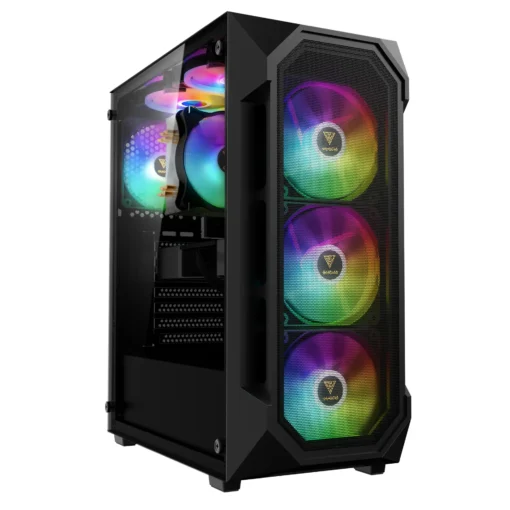 Gamdias кутия Case ATX - AURA GC1 Elite - Mesh RGB Tempered Glass