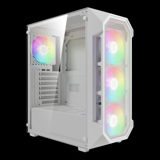 Gamdias кутия Case ATX – AURA GC1 Elite White – Mesh