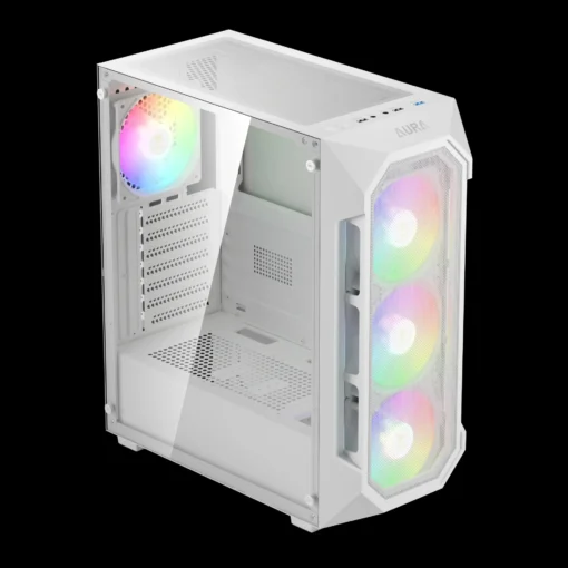 Gamdias кутия Case ATX – AURA GC1 Elite White – Mesh