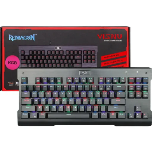 Механична RGB геймърска клавиатура Redragon Visnu