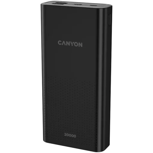 Външна батерия CANYON power bank PB-2001 20000 mAh Black