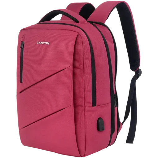 Раница за лаптоп CANYON backpack BPE-5 Urban USB 15.6 Red