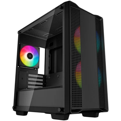 Кутия за компютър DeepCool CC360 ARGB Mid Tower Mini-ITX/Micro-ATX 1xUSB3.0 1xUSB2.0 1xAudio 3x120mm Pre-Installed ARGB