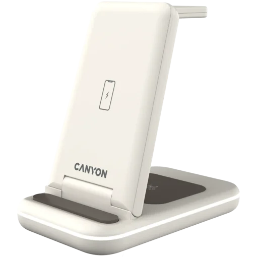 Зарядно за мобилен телефон CANYON wireless charger WS-304 15W 2in1 Cosmic