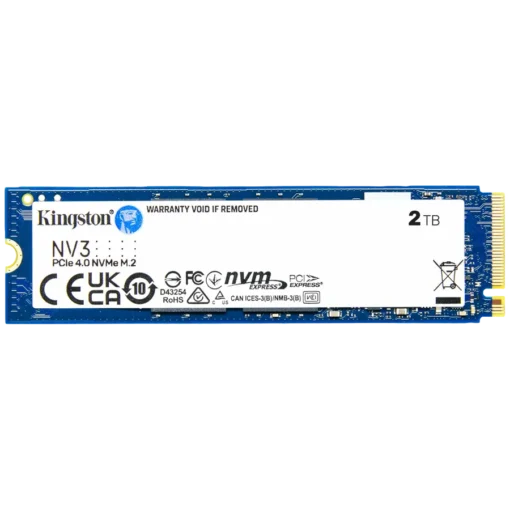 SSD диск Kingston SSD 2TB NV3 M.2 2280 PCIe 4.0 NVMe SSD  EAN: 740617344783