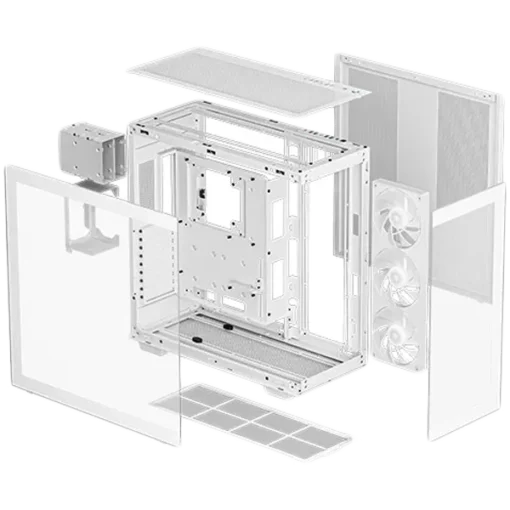 Кутия за компютър DeepCool CH780 WH