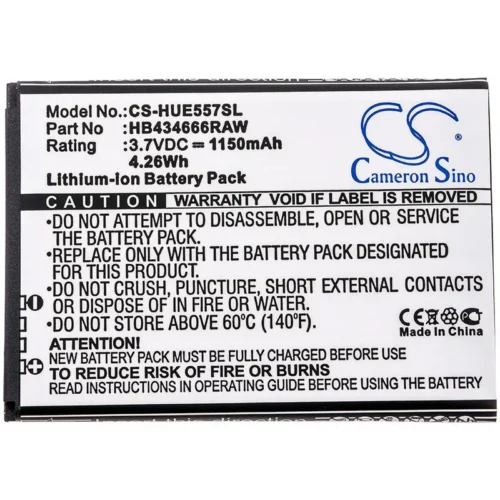 Батерия  за рутер хотспот HB434666RAW Huawei E5336 E5573 E5577  37V  1150mAh CAMERON